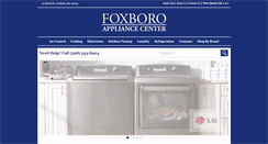 Desktop Screenshot of foxboroappliance.com