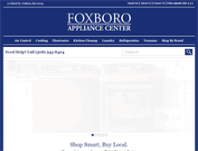 Tablet Screenshot of foxboroappliance.com